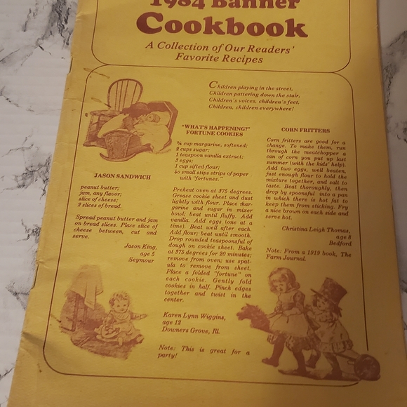 Source Unknown Vintage Cookbook with Yellow Cover. Antique paperback cookbooks - Picture 2 of 5